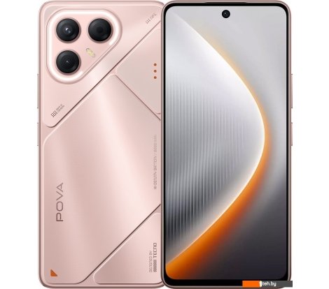 - Мобильные телефоны Tecno Pova 7 5G 8GB/128GB (розовая звездная пыль) - Pova 7 5G 8GB/128GB (розовая звездная пыль)