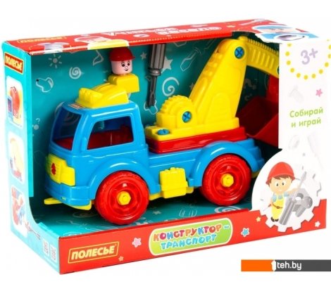  - Конструкторы Полесье 84835 Автомобиль-экскаватор - 84835 Автомобиль-экскаватор