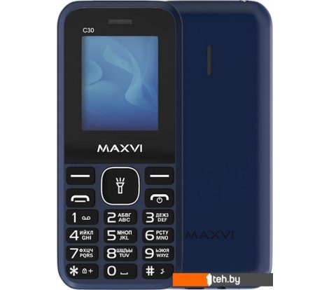  - Мобильные телефоны Maxvi C30 (синий) - C30 (синий)