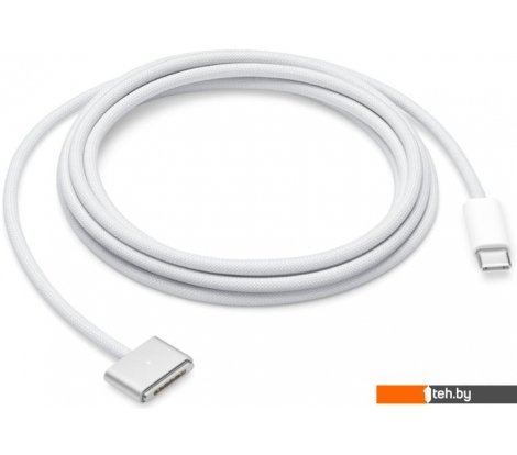 - Кабели, адаптеры, разветвители Apple USB Type-C - MagSafe 3 (2 м, белый/серебристый) - USB Type-C - MagSafe 3 (2 м, белый/серебристый)