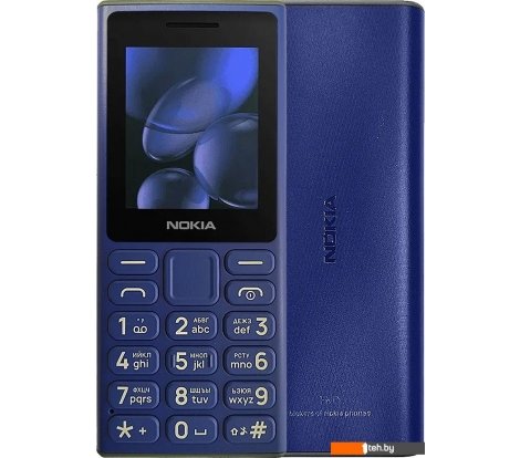  - Мобильные телефоны Nokia 108 (2024) Dual SIM TA-1627 (синий) - 108 (2024) Dual SIM TA-1627 (синий)
