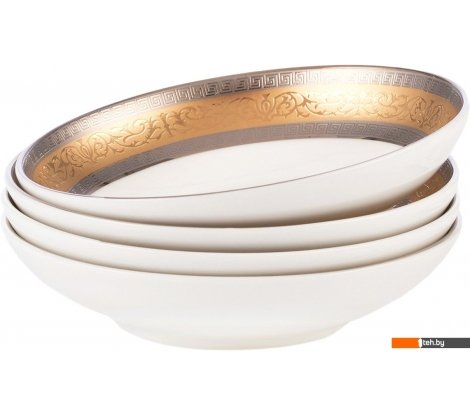  - Тарелки, салатники, блюда и наборы Gipfel Hermes 41475 (4шт, белый) - Hermes 41475 (4шт, белый)