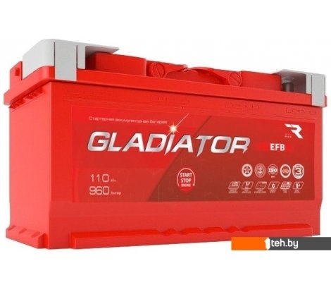 - Автомобильные аккумуляторы Gladiator EFB 110 R+ (110 А·ч) - EFB 110 R+ (110 А·ч)