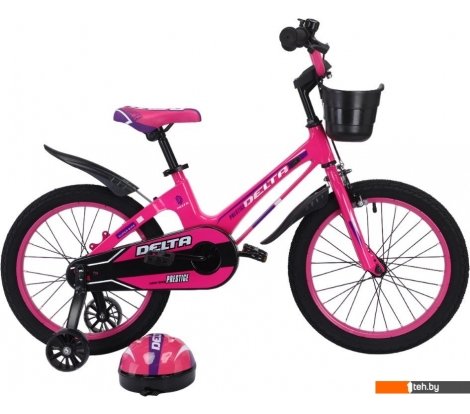  - Детские велосипеды Delta Prestige 1802 (18, розовый, разобранный в коробке) - Prestige 1802 (18, розовый, разобранный в коробке)
