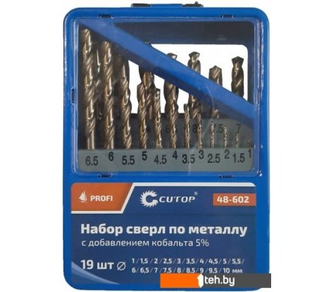- Сверла, буры, зенкеры Cutop 48-602 (19шт) - 48-602 (19шт)