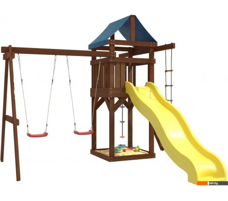  - Детские спортивные комплексы и игровые площадки National Tree Company c качелями лодочка для улицы и дачи IgroWoods ДП-1 Premium - c качелями лодочка для улицы и дачи IgroWoods ДП-1 Premium