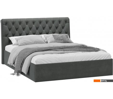  - Кровати Трия Скарлет 160x200 (велюр графит) - Скарлет 160x200 (велюр графит)