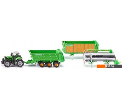 - Игрушечный транспорт Siku DEUTZ-FAHR с прицепом Joskin 1848 - DEUTZ-FAHR с прицепом Joskin 1848
