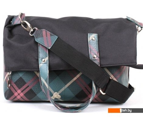  - Женские и мужские сумки Медведково 22с0926-к14 (черный/бирюзовый) - 22с0926-к14 (черный/бирюзовый)