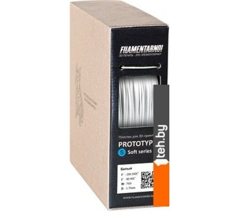  - Расходные материалы и аксессуары для 3D-печати Filamentarno! Prototyper S-Soft 1.75 мм 750 г (белый) - Prototyper S-Soft 1.75 мм 750 г (белый)