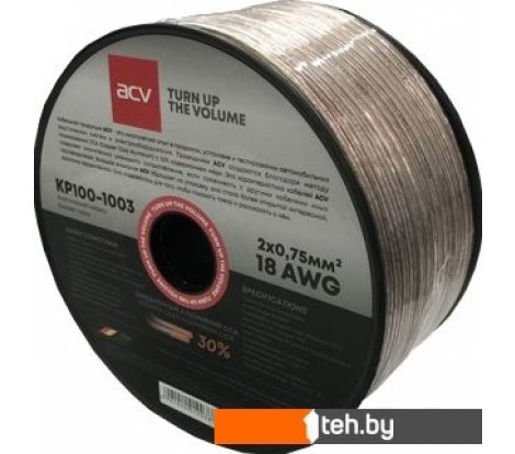  - Кабели, адаптеры, разветвители ACV KP100-1003 (100 м, прозрачный) - KP100-1003 (100 м, прозрачный)