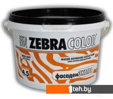  - Краски и эмали Zebracolor Фасаден Экстра 7.5кг (белый) - Фасаден Экстра 7.5кг (белый)