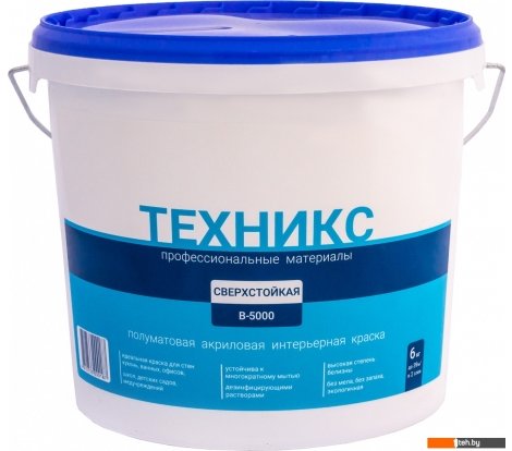  - Краски и эмали Техникс Сверхстойкая В-5000 P 6 кг (белый) - Сверхстойкая В-5000 P 6 кг (белый)