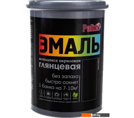  - Краски и эмали Palizh Глянцевая 2.5 кг (черный) - Глянцевая 2.5 кг (черный)