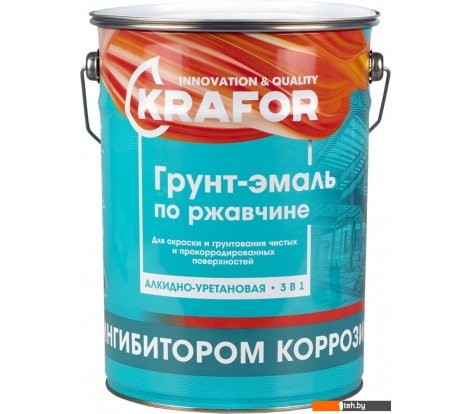  - Краски и эмали Krafor По ржавчине 5.5 кг (серый) - По ржавчине 5.5 кг (серый)