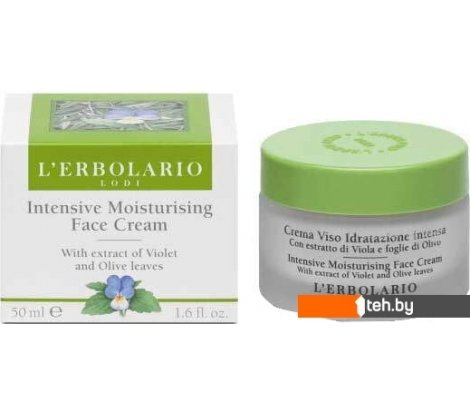  - Косметика по уходу за лицом L'Erbolario Крем для лица с экстрактом фиалки и листьев оливкового дерева - Крем для лица с экстрактом фиалки и листьев оливкового дерева