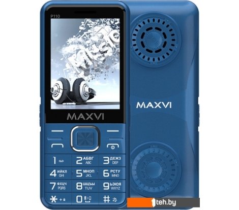  - Мобильные телефоны Maxvi P110 (синий) - P110 (синий)