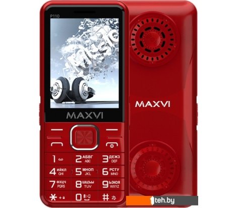  - Мобильные телефоны Maxvi P110 (красный) - P110 (красный)