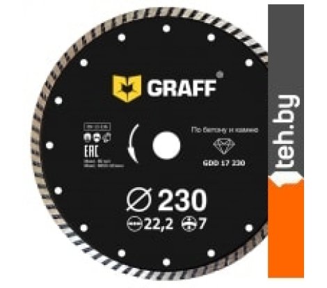  - Отрезные диски GRAFF 17230 - 17230