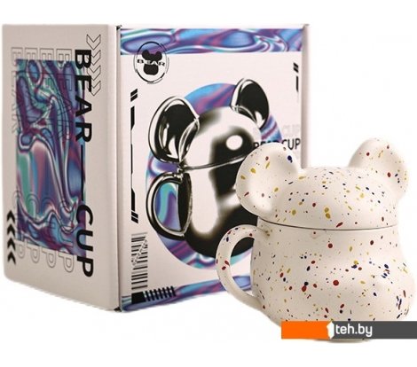  - Кружки, чашки, стаканы для горячих напитков Merry Bear Home Decor Violent Bear 30002027 (с крышкой) - Violent Bear 30002027 (с крышкой)