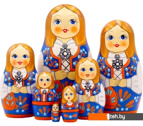  - Развивающие игрушки Брестская Фабрика Сувениров В народном норвежском костюме (набор 7 шт) - В народном норвежском костюме (набор 7 шт)
