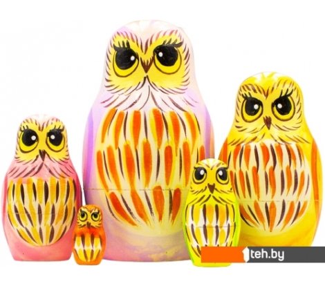  - Развивающие игрушки Брестская Фабрика Сувениров Совушки (набор 5 шт) - Совушки (набор 5 шт)