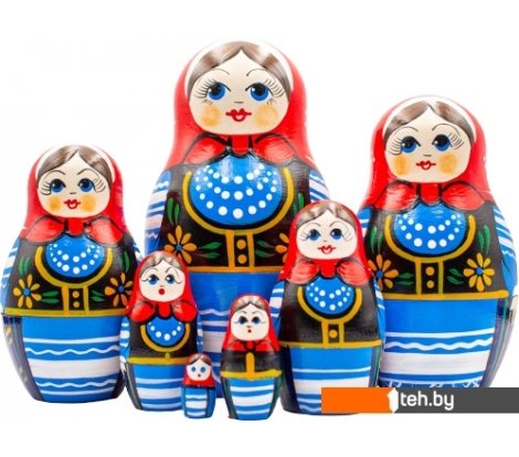  - Развивающие игрушки Брестская Фабрика Сувениров В польском народном костюме (набор 7 шт) - В польском народном костюме (набор 7 шт)