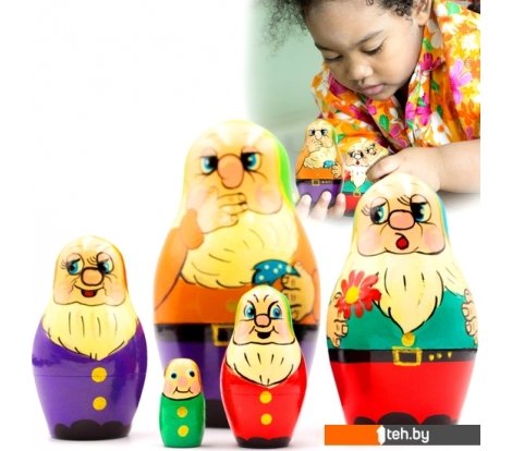  - Развивающие игрушки Брестская Фабрика Сувениров В виде фигурок семи гномов (набор 5 шт) - В виде фигурок семи гномов (набор 5 шт)