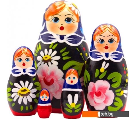  - Развивающие игрушки Брестская Фабрика Сувениров C георгинами и ромашками (набор 5 шт) - C георгинами и ромашками (набор 5 шт)