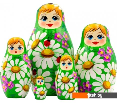  - Развивающие игрушки Брестская Фабрика Сувениров В летнем сарафане с ромашками (набор 5 шт) - В летнем сарафане с ромашками (набор 5 шт)