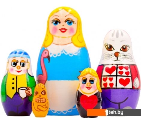  - Развивающие игрушки Брестская Фабрика Сувениров Алиса в стране чудес (набор 5 шт) - Алиса в стране чудес (набор 5 шт)