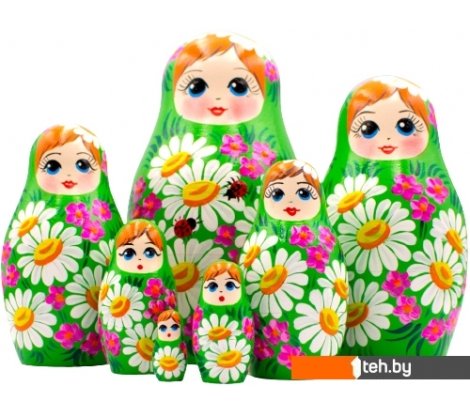  - Развивающие игрушки Брестская Фабрика Сувениров В летнем сарафане с ромашками (набор 7 шт) - В летнем сарафане с ромашками (набор 7 шт)