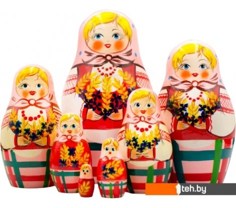  - Развивающие игрушки Брестская Фабрика Сувениров С колосками и васильками (набор 7 шт) - С колосками и васильками (набор 7 шт)