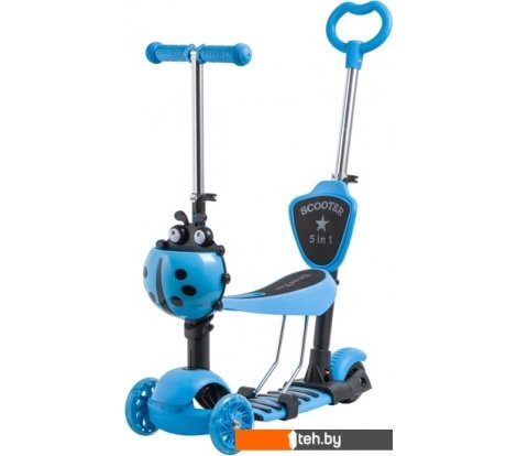  - Самокаты Novatrack Saddle Pro 2019 120SB.DISCOKIDS.BL9 (синий) - Saddle Pro 2019 120SB.DISCOKIDS.BL9 (синий)