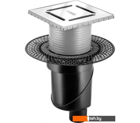  - Сифоны Berges Wasserhaus Platz Norma 150x150 090059 (матовый хром) - Platz Norma 150x150 090059 (матовый хром)