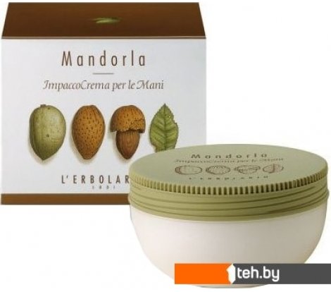  - Косметика по уходу за телом L'Erbolario Крем-маска для рук Миндаль 200 мл - Крем-маска для рук Миндаль 200 мл