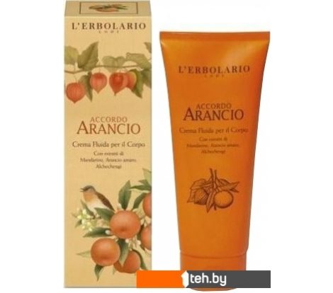  - Косметика по уходу за телом L'Erbolario Крем-флюид для тела Оранжевая симфония 200 мл - Крем-флюид для тела Оранжевая симфония 200 мл