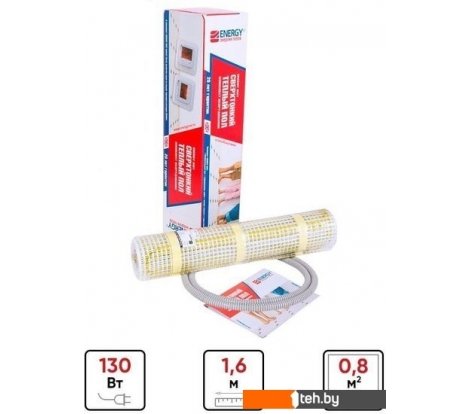  - Теплые полы Energy ОО-УТ-00626 (130 Вт, 0.8 м.кв.) - ОО-УТ-00626 (130 Вт, 0.8 м.кв.)