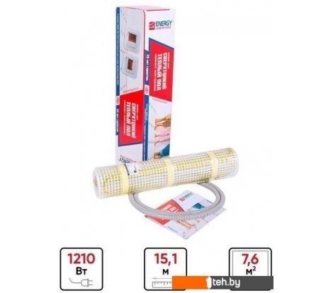  - Теплые полы Energy ОО-УТ-00636 (1210 Вт, 7.6 м.кв.) - ОО-УТ-00636 (1210 Вт, 7.6 м.кв.)