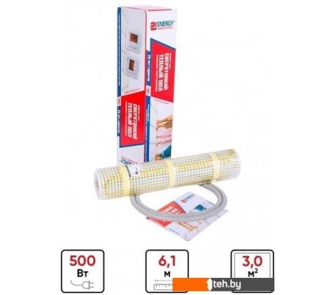  - Теплые полы Energy ОО-УТ-00631 (500 Вт, 3 м.кв.) - ОО-УТ-00631 (500 Вт, 3 м.кв.)