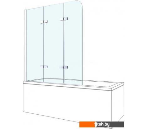  - Шторки и карнизы для ванн и поддонов Berges Wasserhaus City 2.0 062013 90х140 - City 2.0 062013 90х140