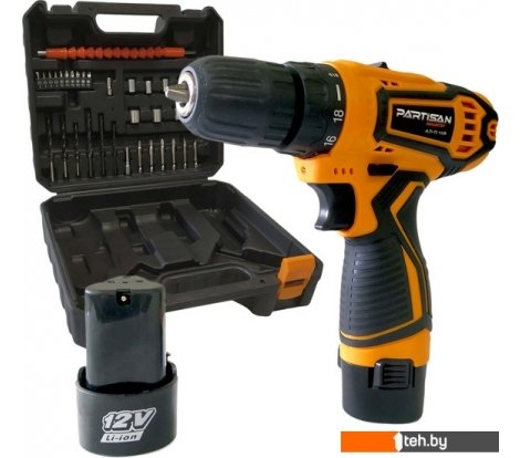 - Шуруповерты, гайковерты, электроотвертки Partisan AD-12.14BPSN (с 2-мя АКБ, кейс, оснастка) - AD-12.14BPSN (с 2-мя АКБ, кейс, оснастка)