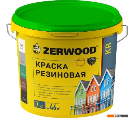  - Краски и эмали Zerwood KR Резиновая 7 кг (черный) - KR Резиновая 7 кг (черный)