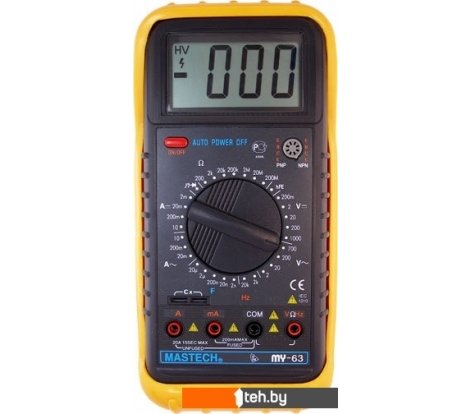  - Мультиметры, токовые клещи, индикаторные отвертки Mastech MY63 - MY63