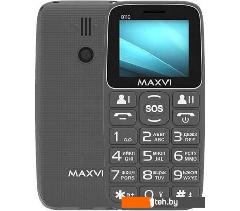  - Мобильные телефоны Maxvi B110 (серый) - B110 (серый)