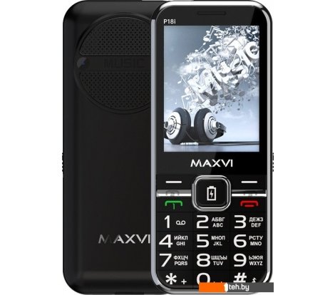  - Мобильные телефоны Maxvi P18i (черный) - P18i (черный)
