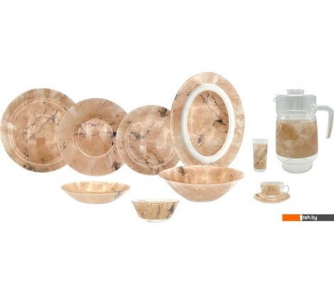  - Тарелки, салатники, блюда и наборы Luminarc Ash Marble V8583 (46пр) - Ash Marble V8583 (46пр)