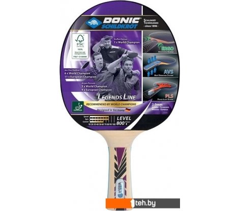  - Ракетки, мячи и аксессуары для настольного тенниса Donic-Schildkrot Legends 800 754425 - Legends 800 754425