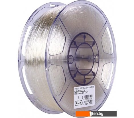 - Расходные материалы и аксессуары для 3D-печати eSUN eTPU-95A 1.75 мм 1000 г (прозрачный) - eTPU-95A 1.75 мм 1000 г (прозрачный)