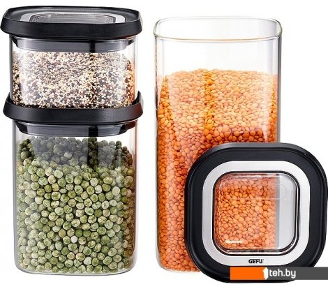  - Посуда для хранения продуктов Gefu Storing Keeping Fresh Pantry 12807 (3шт) - Storing Keeping Fresh Pantry 12807 (3шт)
